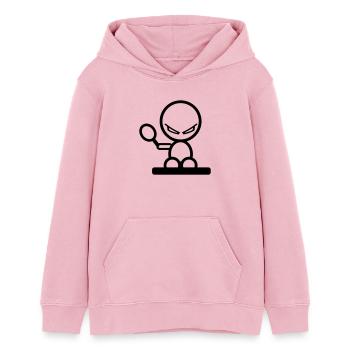 sport - Sweat à capuche ado bio Stanley/Stella - rose pâle - Devant - AI Model Teenager Female dark (150cm)