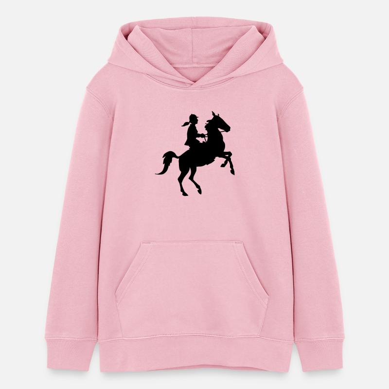 Cavalière - Sweat à capuche ado bio Stanley/Stella - rose pâle