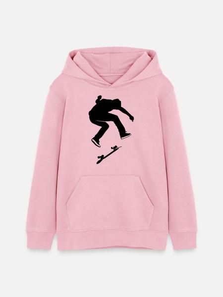skateboard - Teenager Organic Hoodie Mini Cruiser von Stanley/Stella - Hellrosa