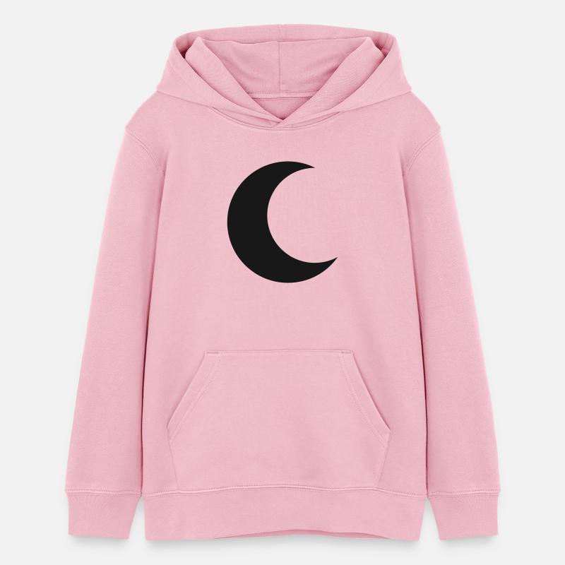 lune - Sweat à capuche ado bio Stanley/Stella - rose pâle