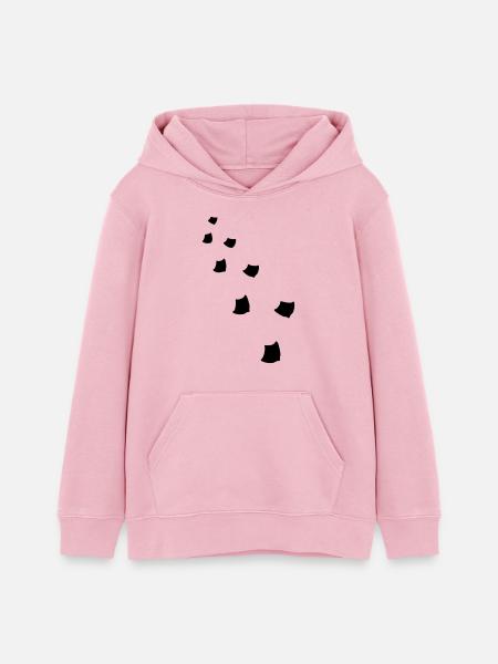 spuren vogel traces - Teenager Organic Hoodie Mini Cruiser von Stanley/Stella - Hellrosa