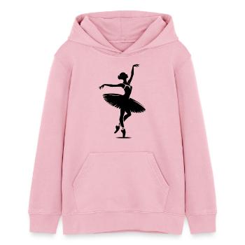 Ausdruck und Harmonie im klassischen Ballett Tanz - Teenager Organic Hoodie Mini Cruiser von Stanley/Stella - Hellrosa - Vorne - AI Model Teenager Female dark (150cm)