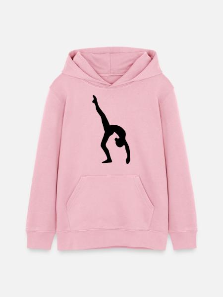 Turnen Bogengang - Teenager Organic Hoodie Mini Cruiser von Stanley/Stella - Hellrosa