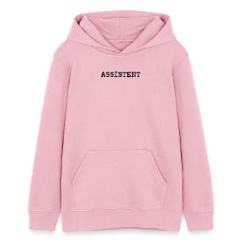 Assistent - Teenager Organic Hoodie Mini Cruiser von Stanley/Stella - Hellrosa - Vorne - AI Model Teenager Female dark (150cm)