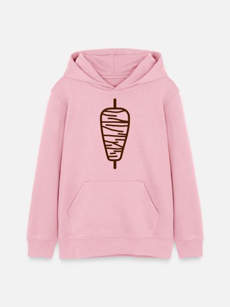 Döner - Teenager Organic Hoodie Mini Cruiser von Stanley/Stella - Hellrosa