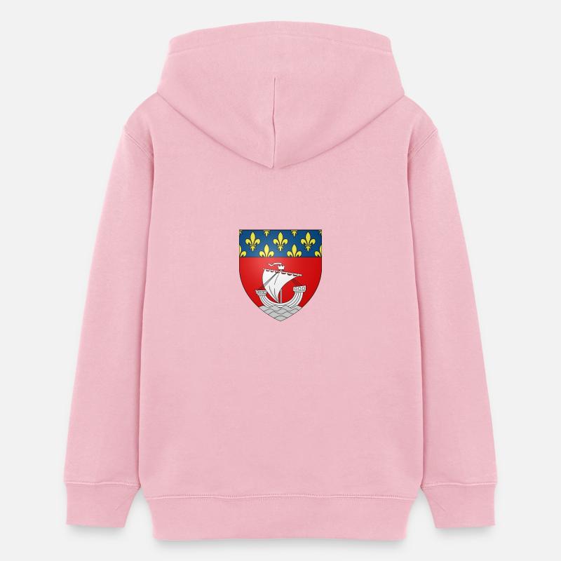 Blason paris - Sweat à capuche ado bio Stanley/Stella - rose pâle