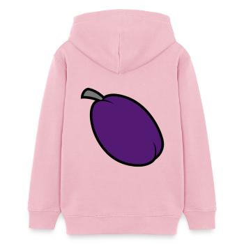 Pflaume - Teenager Organic Hoodie Mini Cruiser von Stanley/Stella - Hellrosa - Hinten - AI Model Teenager Female dark (150cm)