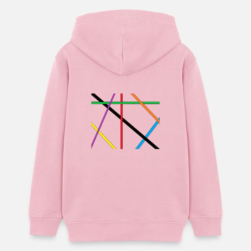 Bandes - Sweat à capuche ado bio Stanley/Stella - rose pâle