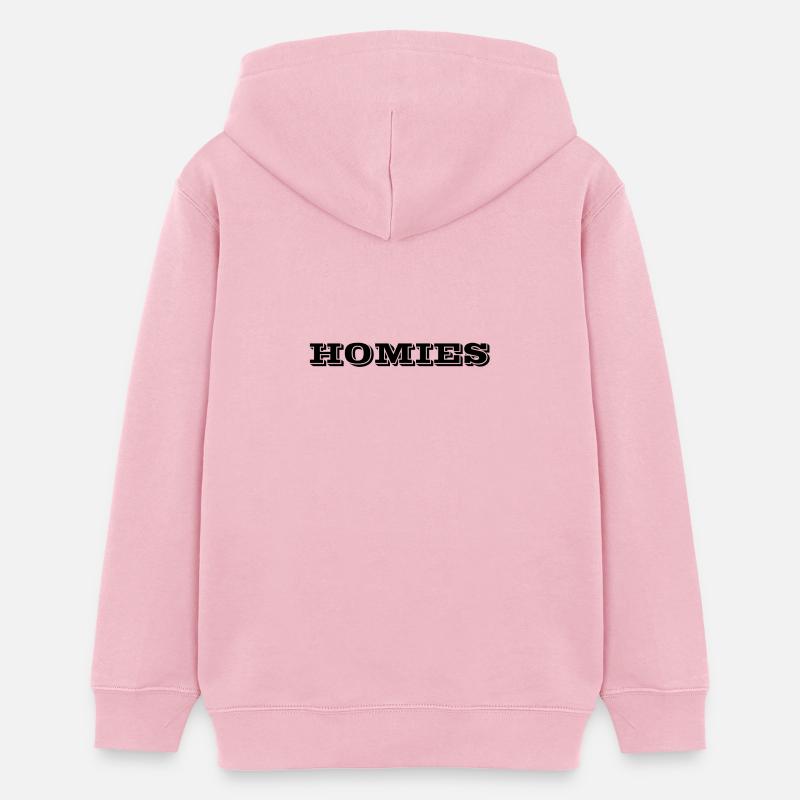 HOMIES Amis Ghetto - Sweat à capuche ado bio Stanley/Stella - rose pâle