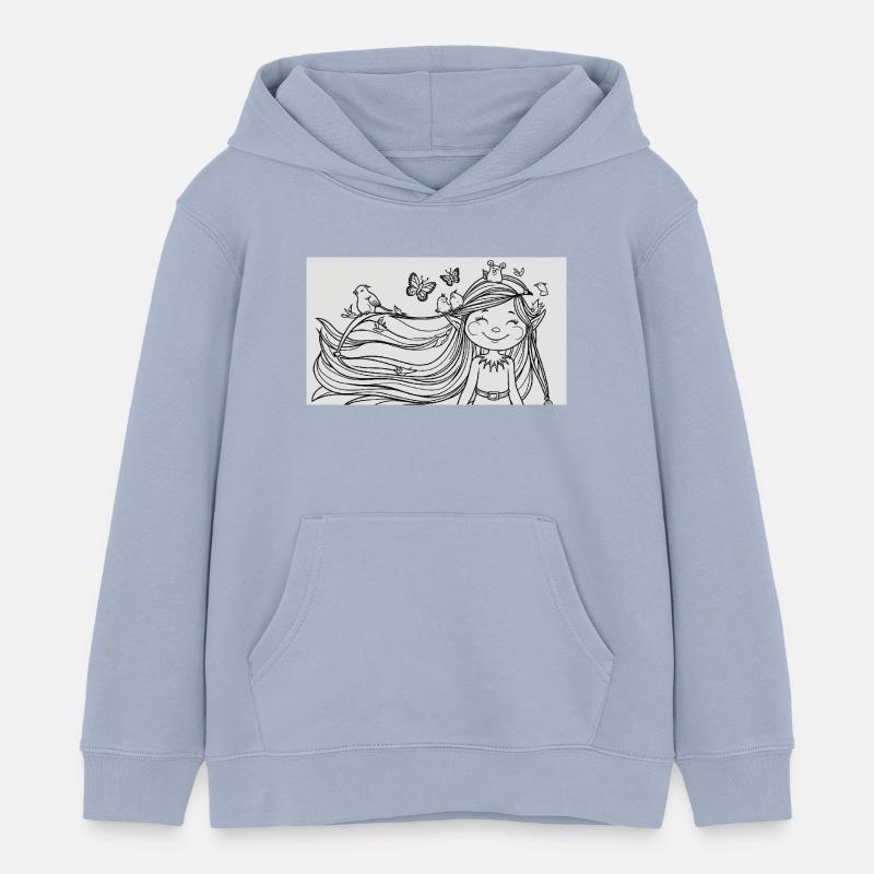 Elfe - Sweat à capuche enfant bio Stanley/Stella - lavande-violet