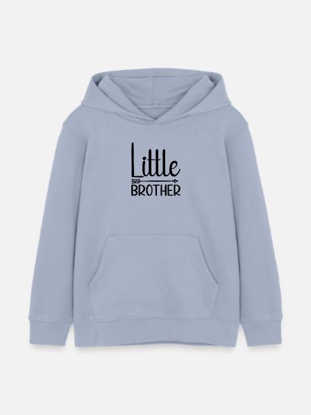 Little Brother - Kids Organic Hoodie by Stanley/Stella - lavender-violet