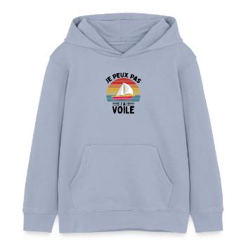 Je Peux Pas J'ai Voile - Sweat à capuche enfant bio Stanley/Stella - lavande-violet - Devant - AI Model Kid Female (0cm)