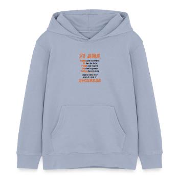 71 Jahre alter Geburtstag Lustige Geschenkidee - Kinder Organic Hoodie Mini Cruiser von Stanley/Stella - Lavendel-Violett - Vorne - AI Model Kid Female (0cm)