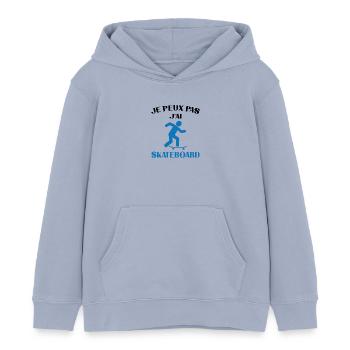 Ich kann nicht Skateboard fahren - Kinder Organic Hoodie Mini Cruiser von Stanley/Stella - Lavendel-Violett - Vorne - AI Model Kid Female (0cm)