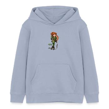 Robin Hood Schlitzohr Von Sherwood Mit Bogen - Kinder Organic Hoodie Mini Cruiser von Stanley/Stella - Lavendel-Violett - Vorne - AI Model Kid Female (0cm)