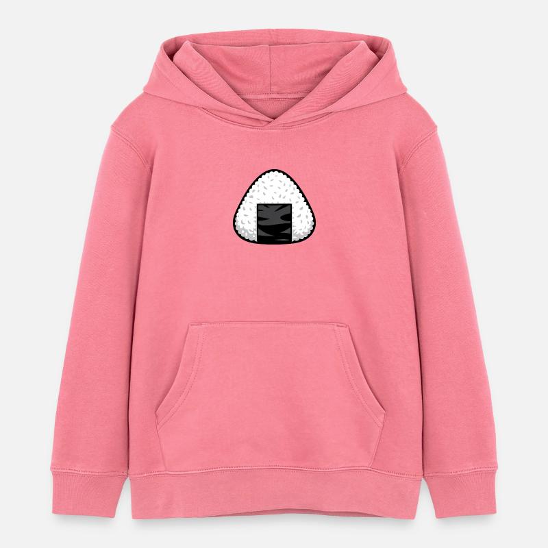 Riz Onigiri - Sweat à capuche enfant bio Stanley/Stella - rose 