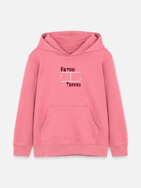 Retro Tennis - Kinder Organic Hoodie Mini Cruiser von Stanley/Stella - Pink