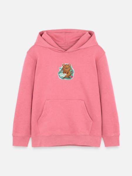 quokka - Kinder Organic Hoodie Mini Cruiser von Stanley/Stella - Pink