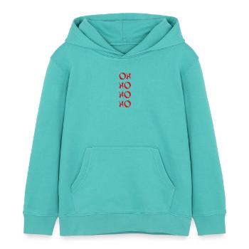 KUNG FU - Kinder Organic Hoodie Mini Cruiser von Stanley/Stella - Poolblau - Vorne - AI Model Kid Female (0cm)
