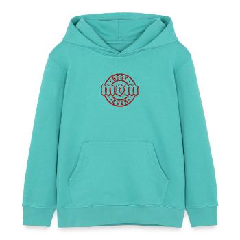 Bester Stempel Vintage Red aller Zeiten - Kinder Organic Hoodie Mini Cruiser von Stanley/Stella - Poolblau - Vorne - AI Model Kid Female (0cm)