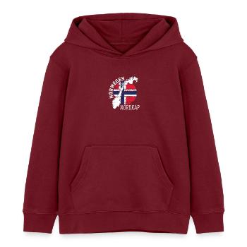 Cap Nord - Sweat à capuche enfant bio Stanley/Stella - bordeaux - Devant - AI Model Kid Female (0cm)