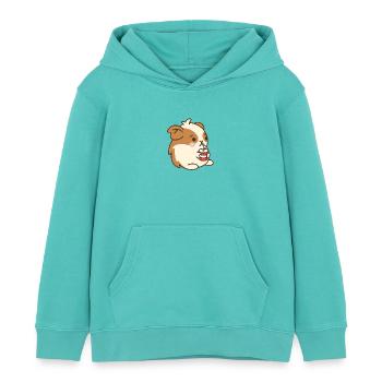 Hamster - Sweat à capuche enfant bio Stanley/Stella - bleu piscine - Devant - AI Model Kid Female (0cm)
