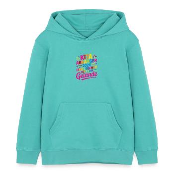 Kita Abgänger 2026 Eine Legende geht vom Gelände - Kinder Organic Hoodie Mini Cruiser von Stanley/Stella - Poolblau - Vorne - AI Model Kid Female (0cm)