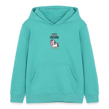 hasse Weihnachten Weihnachtsmuffel Anti Einhorn - Kinder Organic Hoodie Mini Cruiser von Stanley/Stella - Poolblau - Vorne - AI Model Kid Female (0cm)