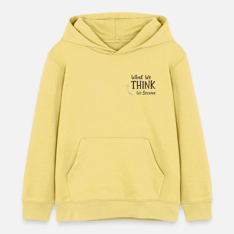 ce que nous pensons devenir - Sweat à capuche enfant bio Stanley/Stella - jaune viva 