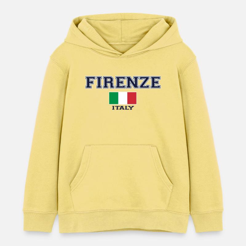 Florence, Florence - Sweat à capuche enfant bio Stanley/Stella - jaune viva 