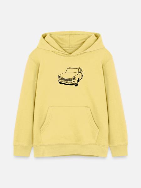  , Ostalgie , DDR Kult , Oldtimer (25) - Kinder Organic Hoodie Mini Cruiser von Stanley/Stella - Gelb Viva 