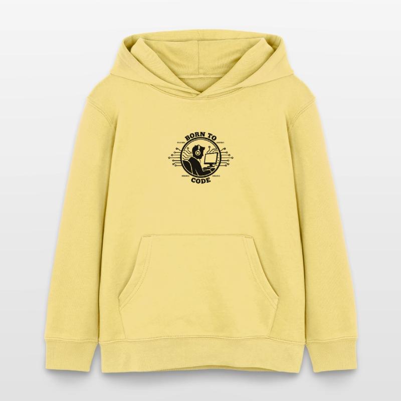 Codeur né pour coder Programmeur Sweat à capuche enfant bio Stanley/Stella