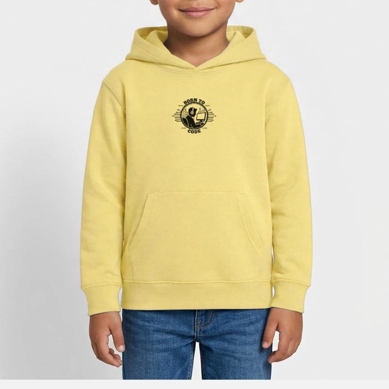 Codeur né pour coder Programmeur Sweat à capuche enfant bio Stanley/Stella