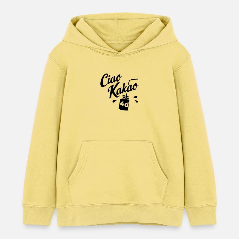 Diplômé de la classe 4d - Sweat à capuche enfant bio Stanley/Stella - jaune viva