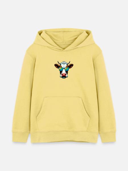 Kuh - Kinder Organic Hoodie Mini Cruiser von Stanley/Stella - Gelb Viva