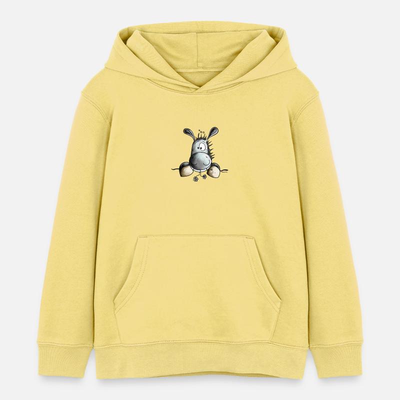 Mignon Âne - Sweat à capuche enfant bio Stanley/Stella - jaune viva 