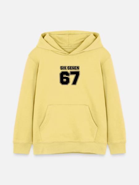 67 Six Seven - Kinder Organic Hoodie Mini Cruiser von Stanley/Stella - Gelb Viva