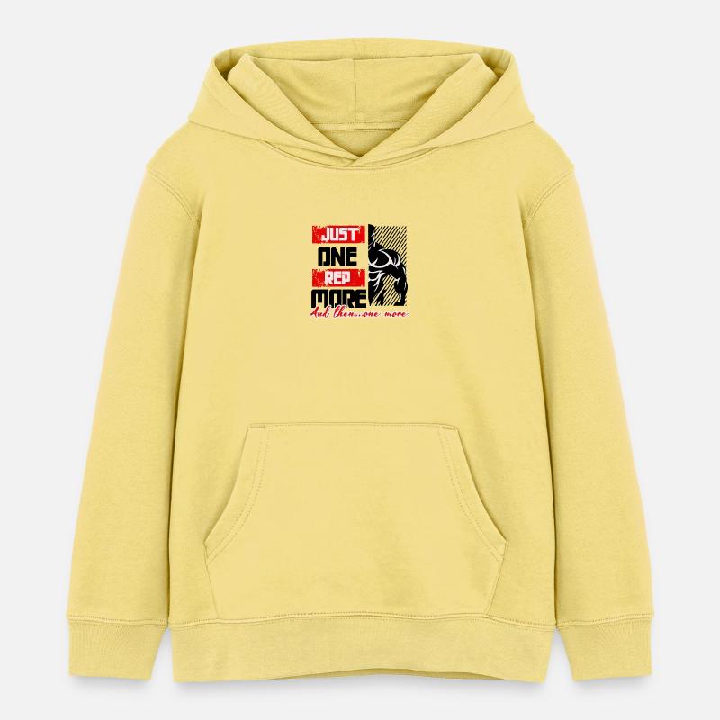 Une répétition de plus - Sweat à capuche enfant bio Stanley/Stella - jaune viva 