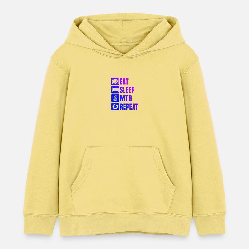 Déclaration directe sur le VTT - Sweat à capuche enfant bio Stanley/Stella - jaune viva 