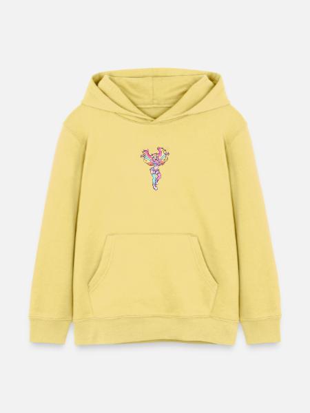 Star Butterfly Rainbow Hero - Kinder Organic Hoodie Mini Cruiser von Stanley/Stella - Gelb Viva