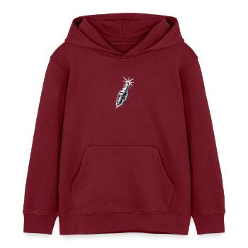 Zündkerze Motor Mechaniker Werkzeug Design  - Kinder Organic Hoodie Mini Cruiser von Stanley/Stella - Burgunderrot - Vorne - AI Model Kid Female (0cm)