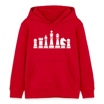schachfiguren - Kinder Organic Hoodie Mini Cruiser von Stanley/Stella - Rot - Vorne - AI Model Kid Male (0cm)