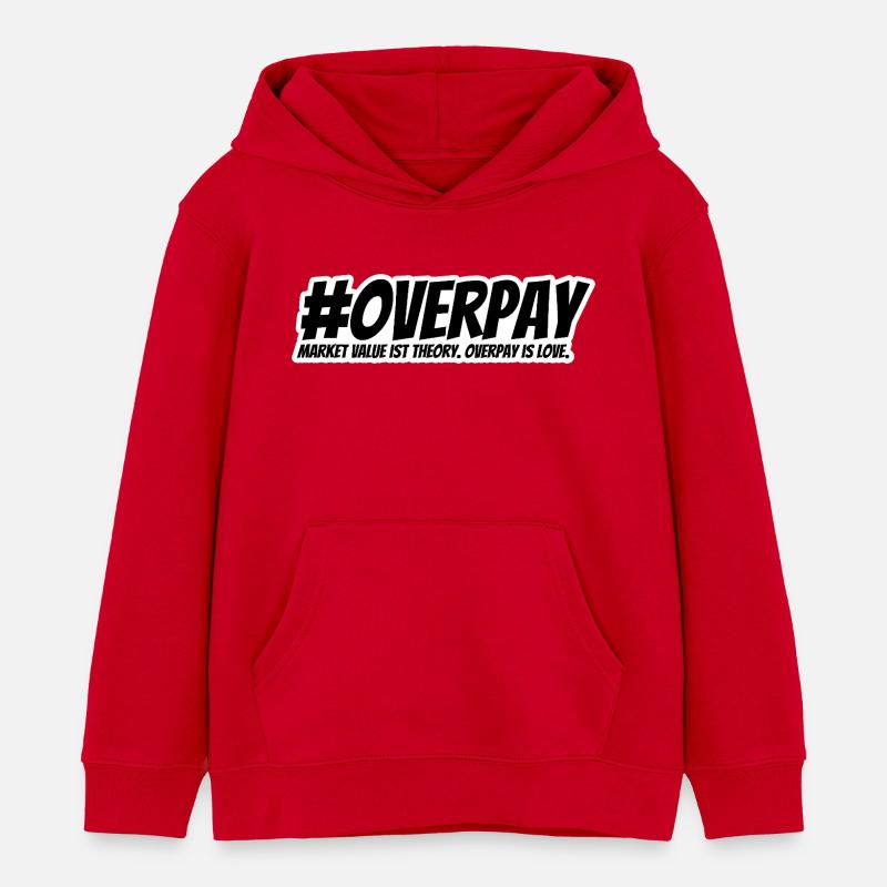 Surpayer, c’est l’amour - Sweat à capuche enfant bio Stanley/Stella - rouge