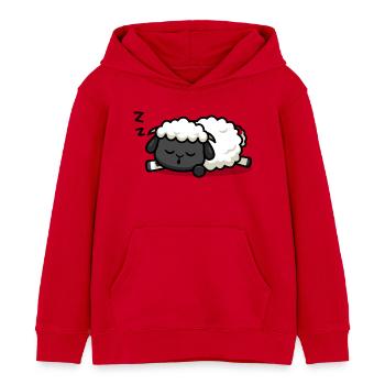 Sleeping lamb - Kids Organic Hoodie by Stanley/Stella - red - Front - AI Model Kid Male (0cm)