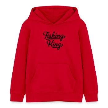 angeln - Kinder Organic Hoodie Mini Cruiser von Stanley/Stella - Rot - Vorne - AI Model Kid Male (0cm)