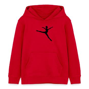 Danseurs de ballet - Sweat à capuche enfant bio Stanley/Stella - rouge - Devant - AI Model Kid Male (0cm)