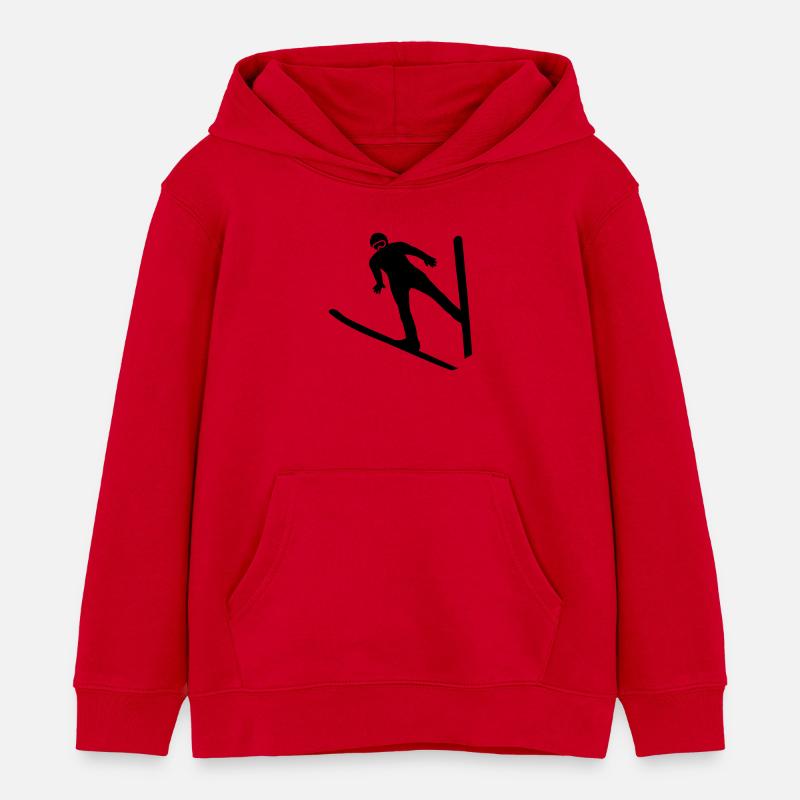 Cavalier - Sweat à capuche enfant bio Stanley/Stella - rouge