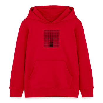 Buchstabe T - Kinder Organic Hoodie Mini Cruiser von Stanley/Stella - Rot - Vorne - AI Model Kid Male (0cm)