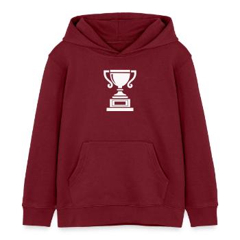 pokal - Kinder Organic Hoodie Mini Cruiser von Stanley/Stella - Burgunderrot - Vorne - AI Model Kid Female (0cm)