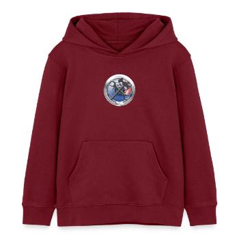 Artisanat Chauffage Eau Emblème Sanitaire - Sweat à capuche enfant bio Stanley/Stella - bordeaux - Devant - AI Model Kid Female (0cm)